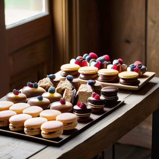 Curating a sweet treat buffet setup.