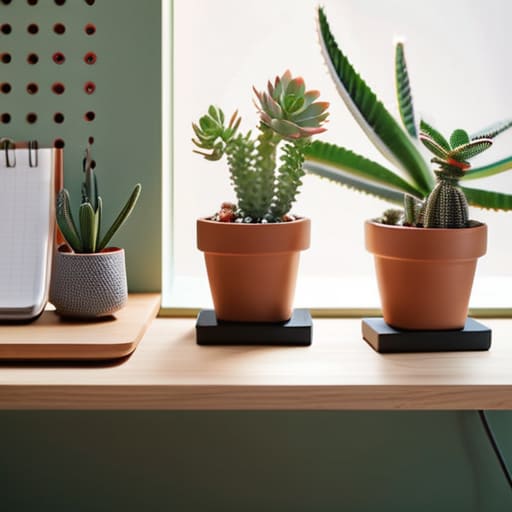 Smart Small Office Storage Ideas using shelves.