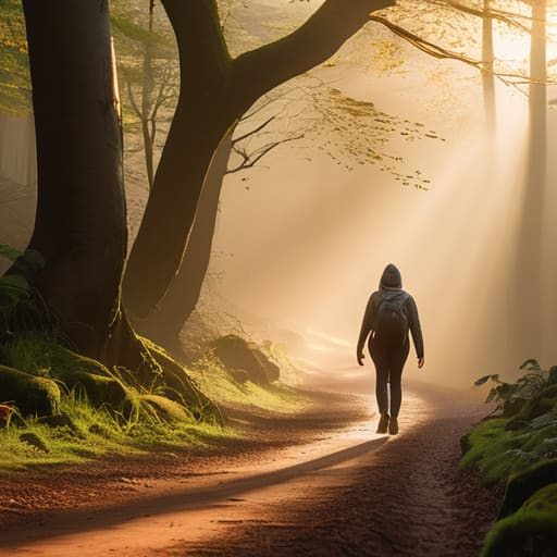 Sunrise walking: The Dawn is Waiting.