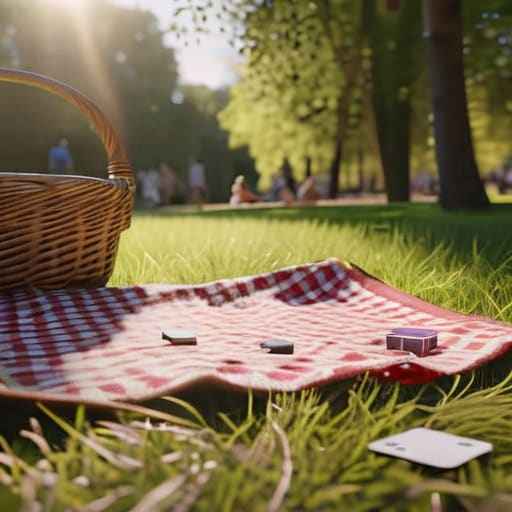 The Retro Board Game Battle at picnic.